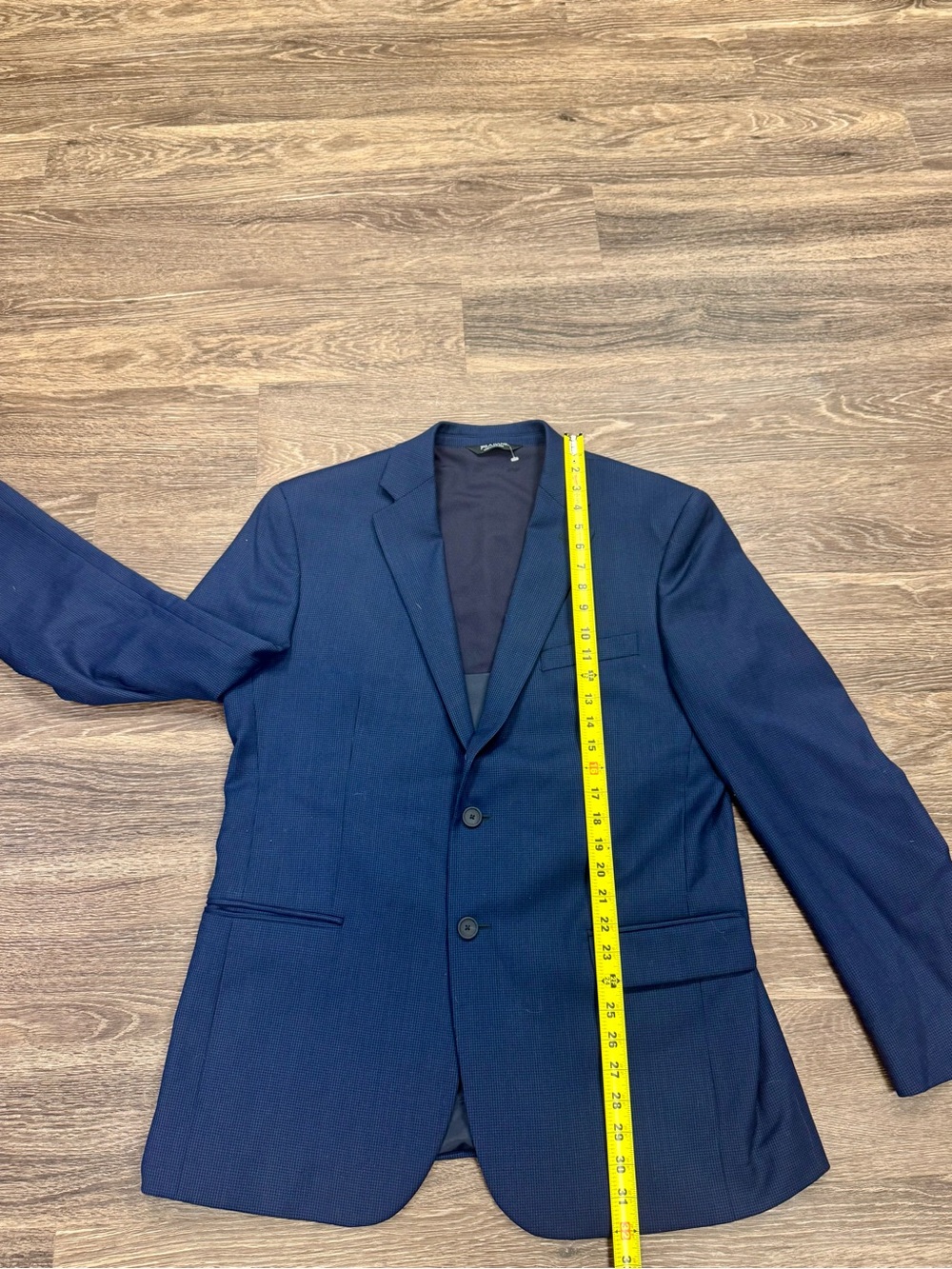 Jos A Bank Traveler Travel Tech Blazer 44R Slim Fit Blue Wool Stretch 37.5 - Picture 9 of 9